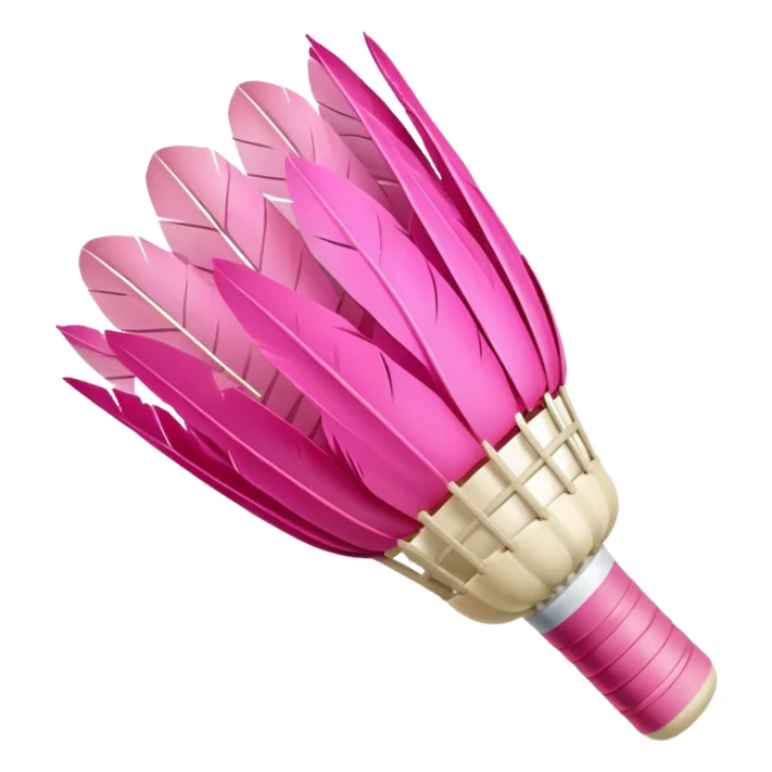 PINK BANDMINTON SHUTTLECOCK sticker