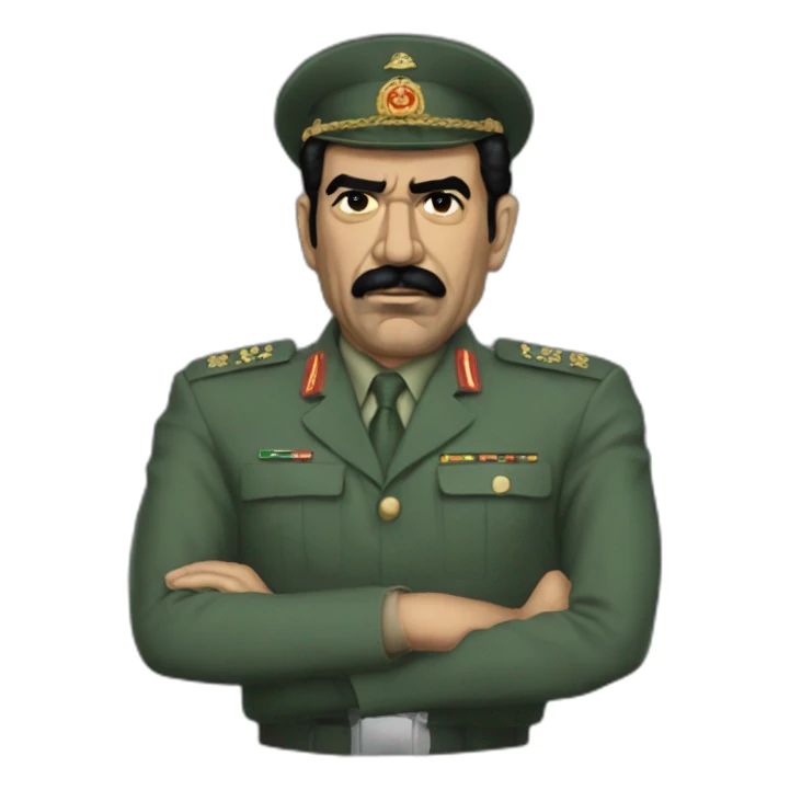 Mecha saddam hussein sticker