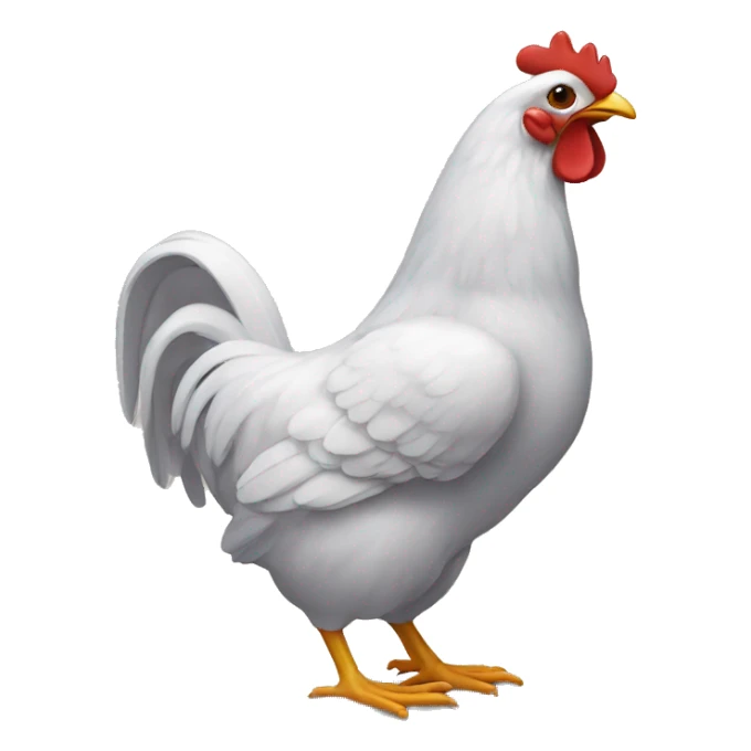 Chat qui mange un poulet  sticker