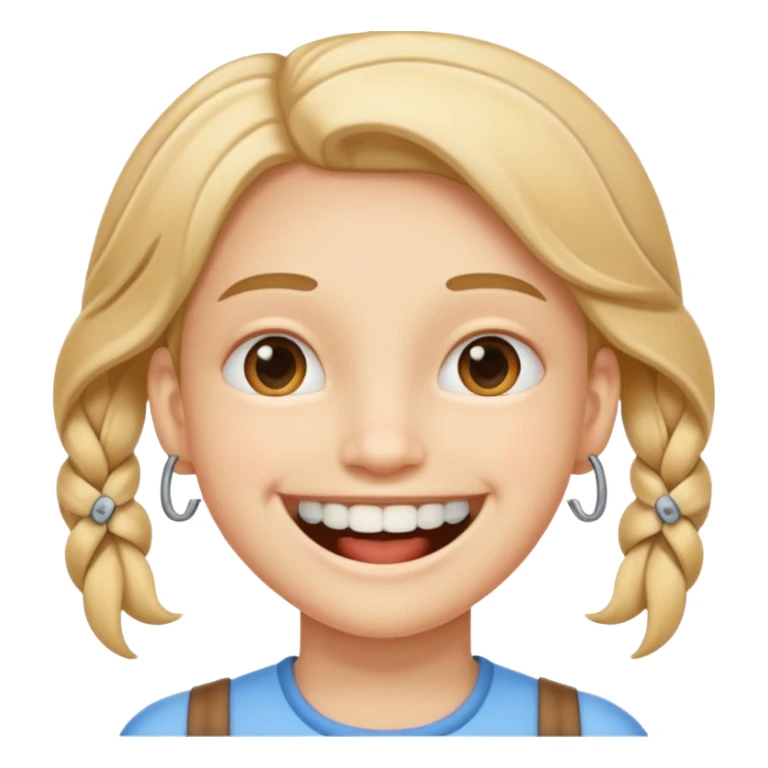 Smile whith braces  sticker