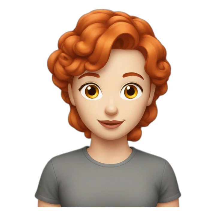 the most beautiful redhead in the world sticker