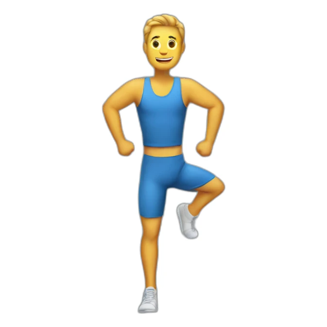 stretch man sticker