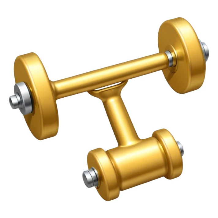 whistle next to a dumbbell sticker