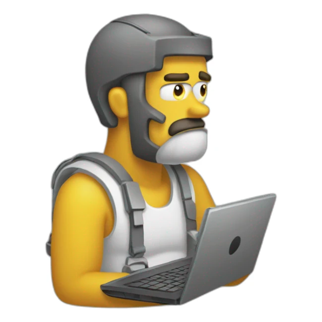 It Homer troubleshooting sticker