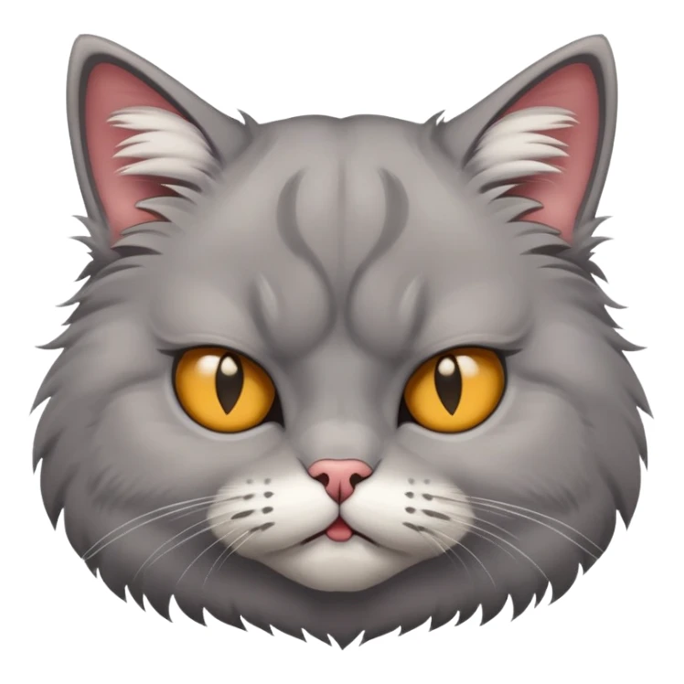 Annoyed cat sticker
