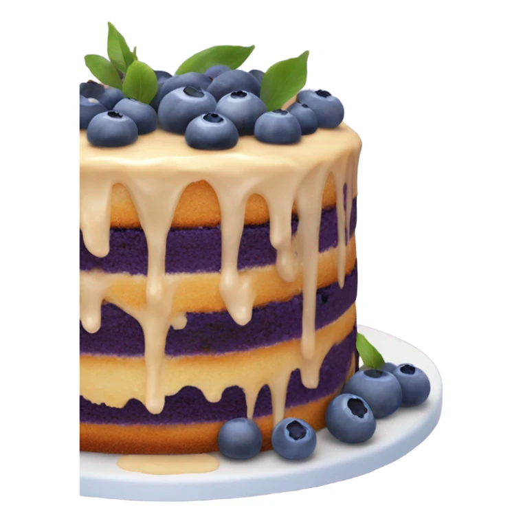 A blueberry cake sticker