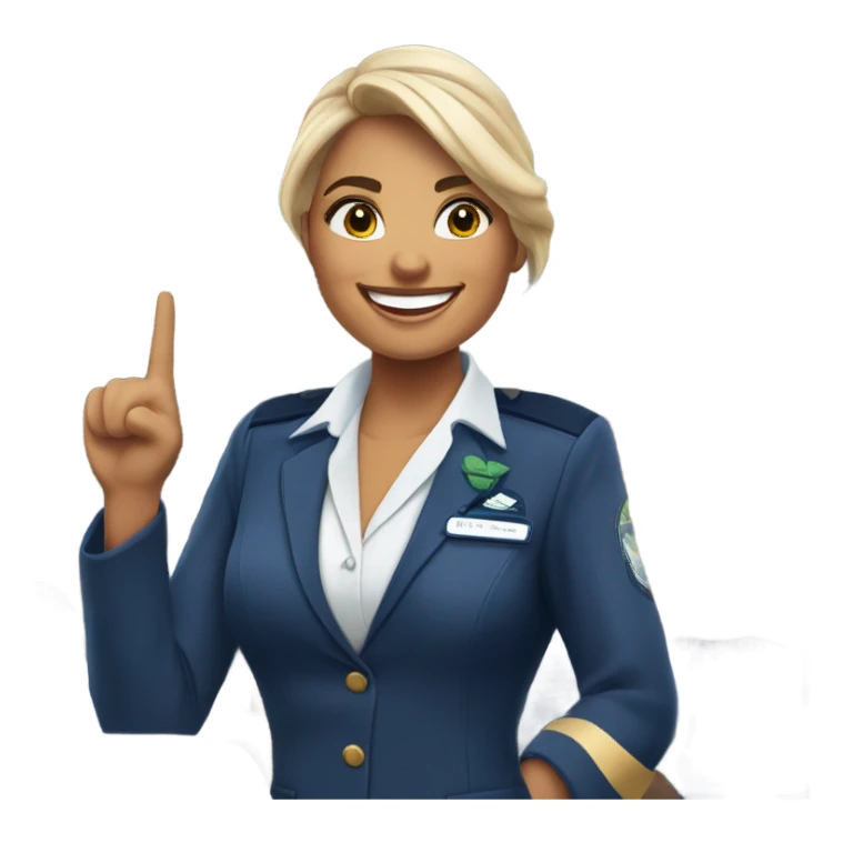 Alaska airlines flight attendant sticker