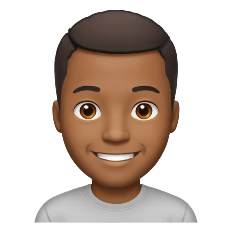 Skipping black man sticker