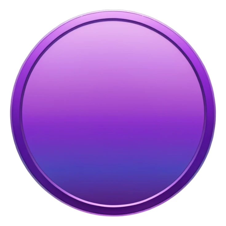 Purple modern Gradient coin sticker