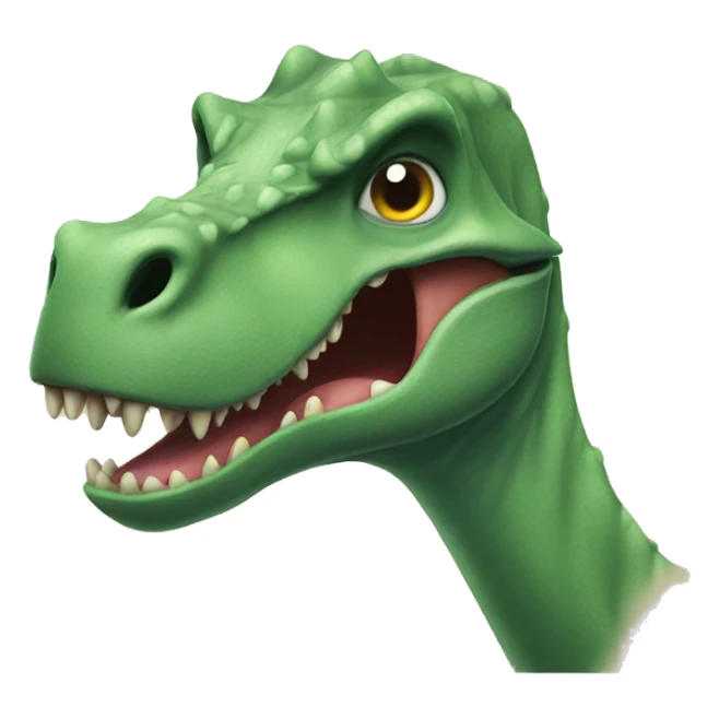 dinosaur with a cat on its head licking it sticker