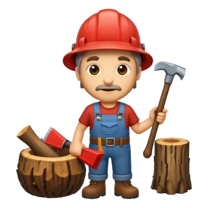 woodcutter sticker