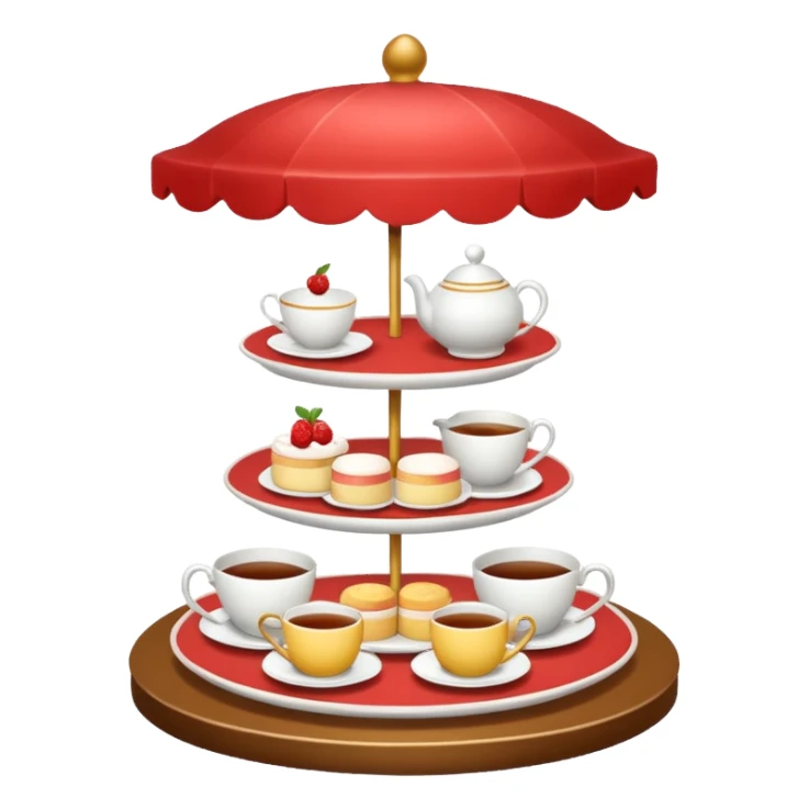 afternoon tea stand sticker