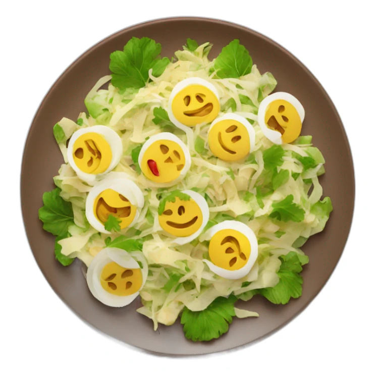 kartoffelsalat on a plate sticker