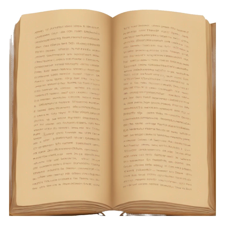 Beautiful brown open book sticker