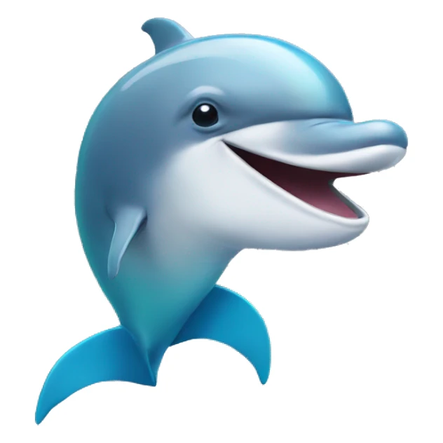 dolphin  wearing a mask  sticker