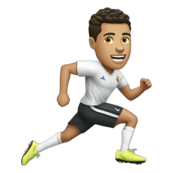 Ronaldo running sticker