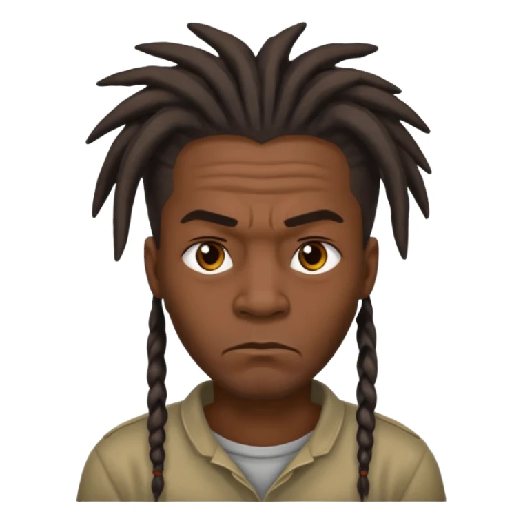 A dread head African American thug  sticker