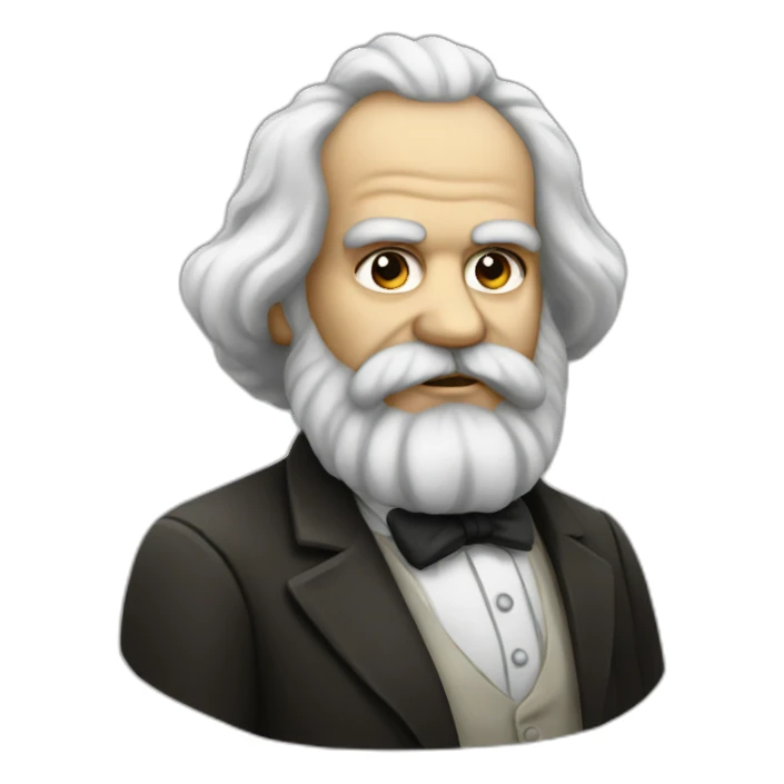 vegan karl marx sticker