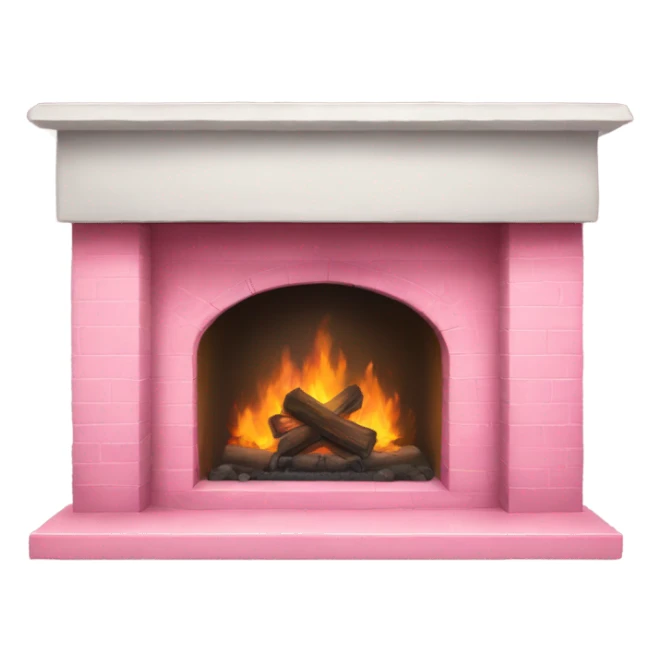 Winter Pink FirePlace sticker