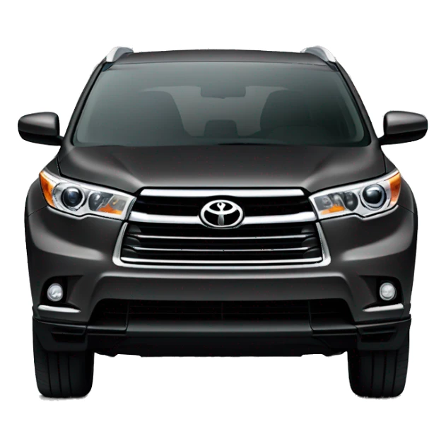 dark grey Toyota highlander suv 2024 sticker