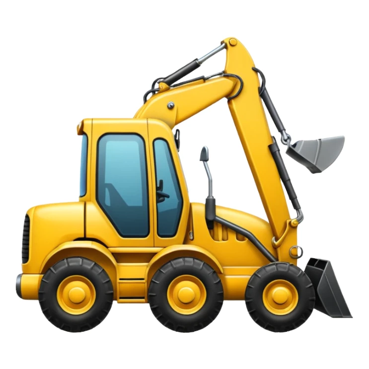 A backhoe sticker