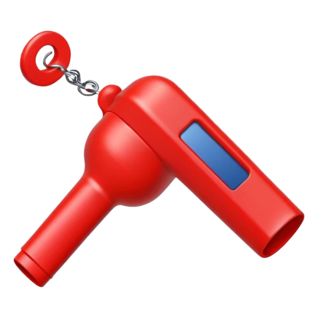 Create a today plastic whistle  sticker