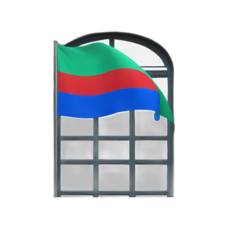 uzbek flag in paris sticker