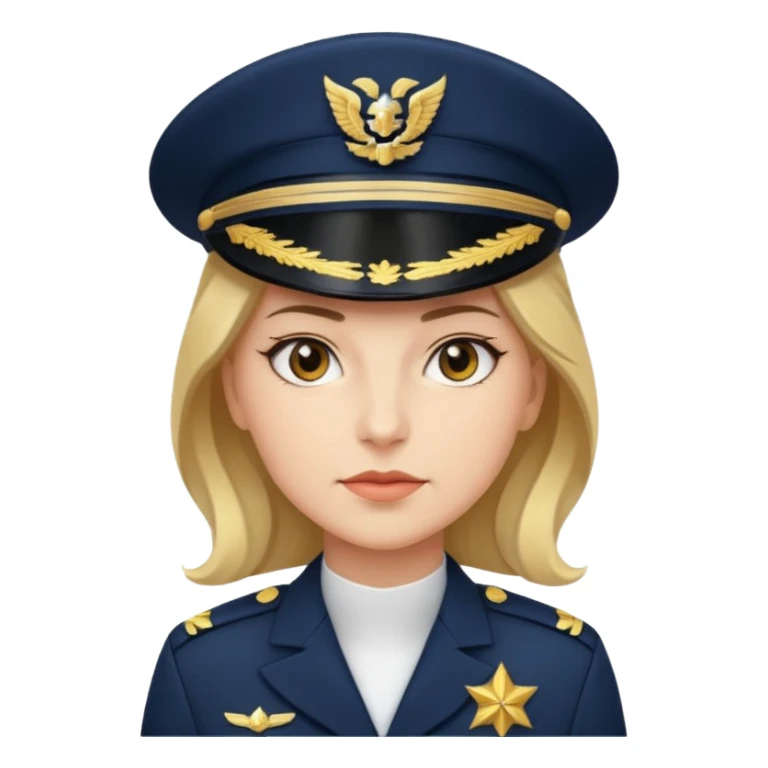 woman captain sticker