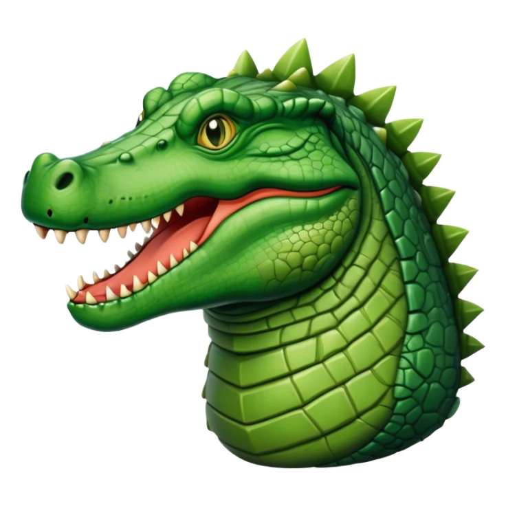 Medieval human merged with crocodile not portrait sticker