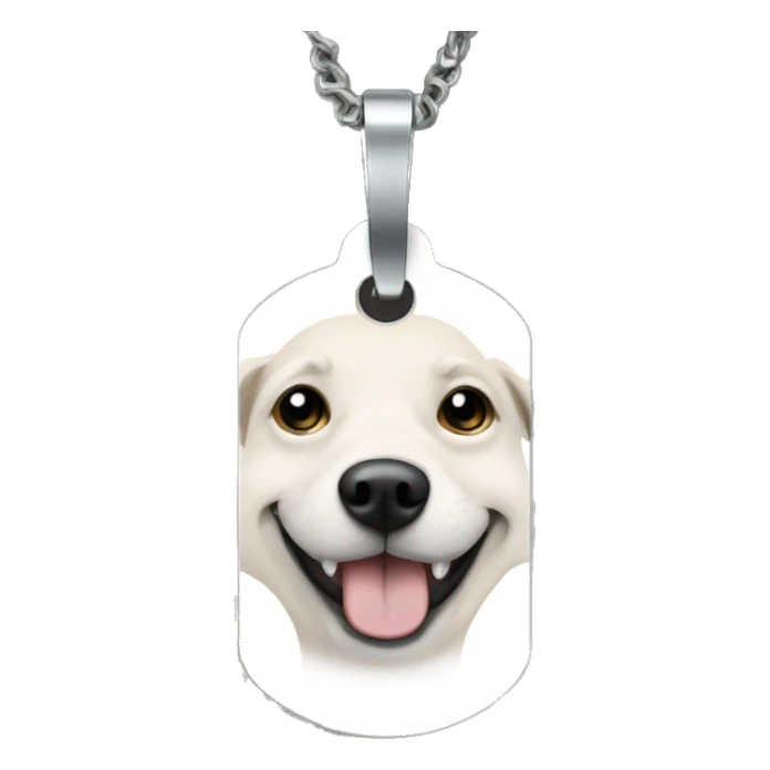 dog tag that says bub sticker