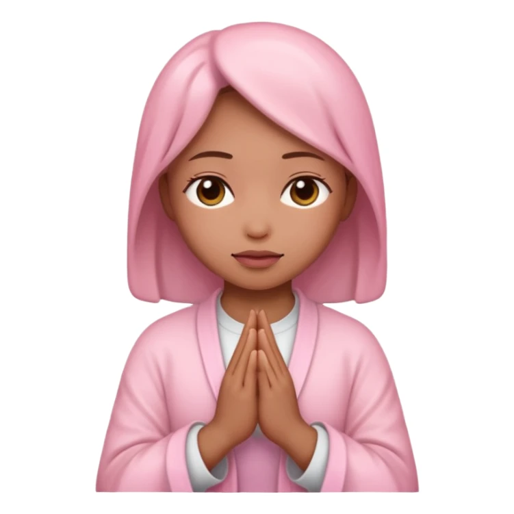 make pray with very girly pink tones. sticker