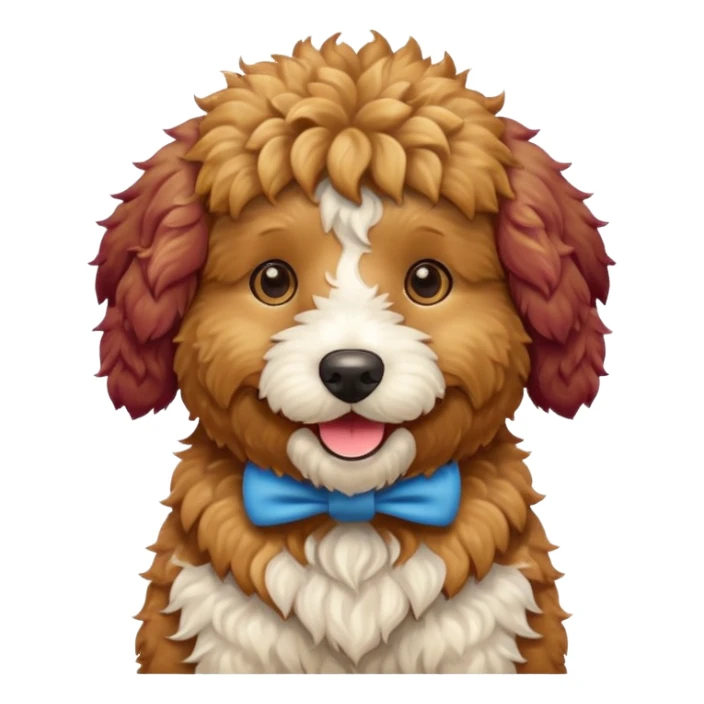 golden doodle dog sticker