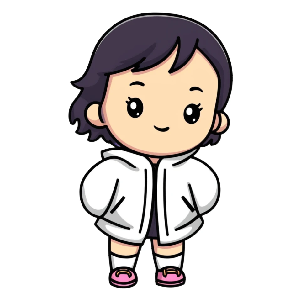 Girl sticker