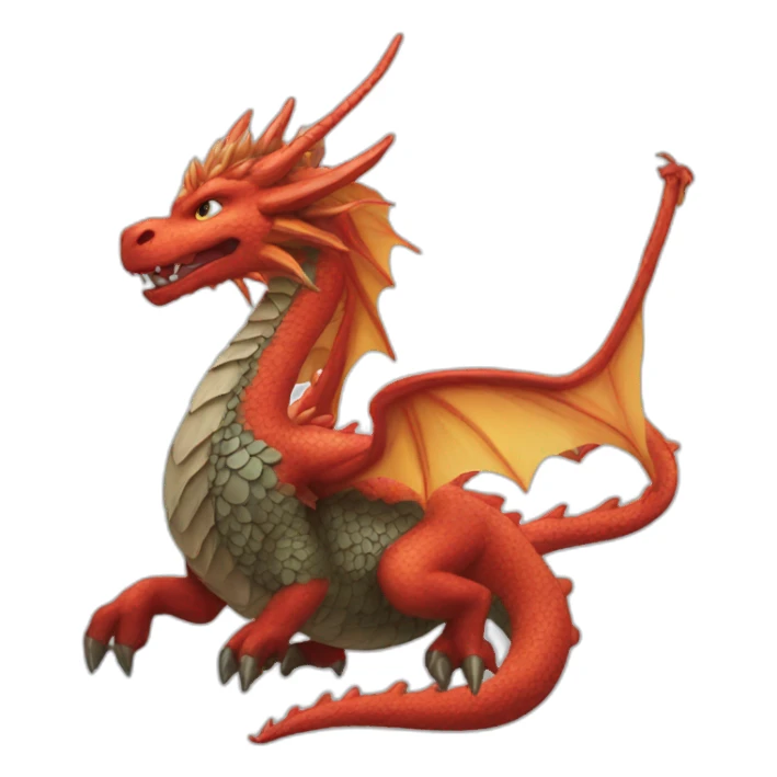 macron on a dragon sticker