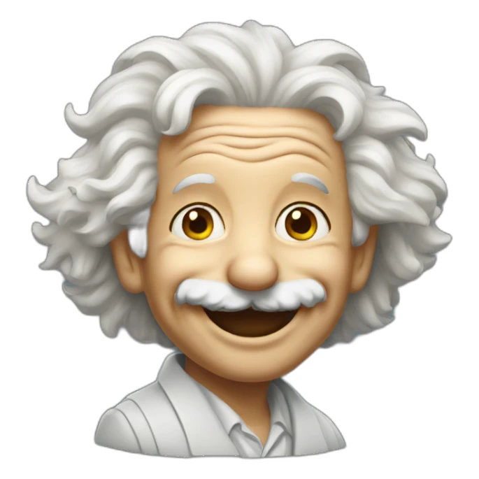Smiling Einstein sticker