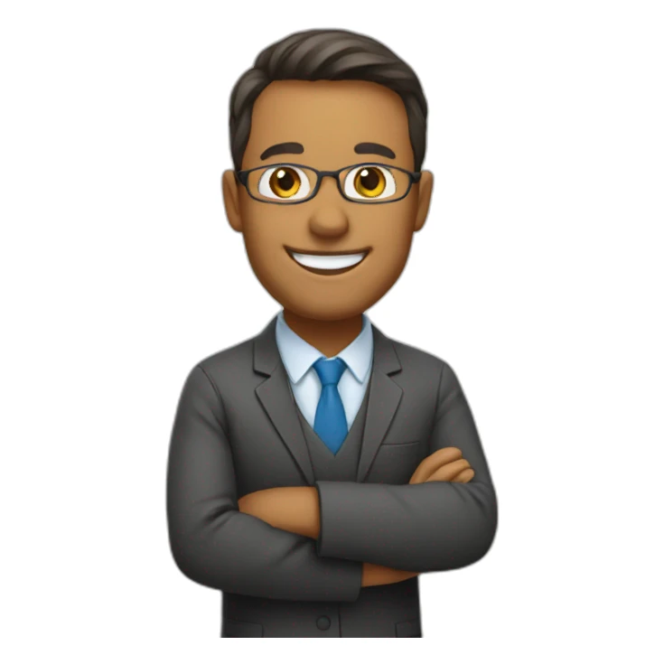 Teacher smiling sticker