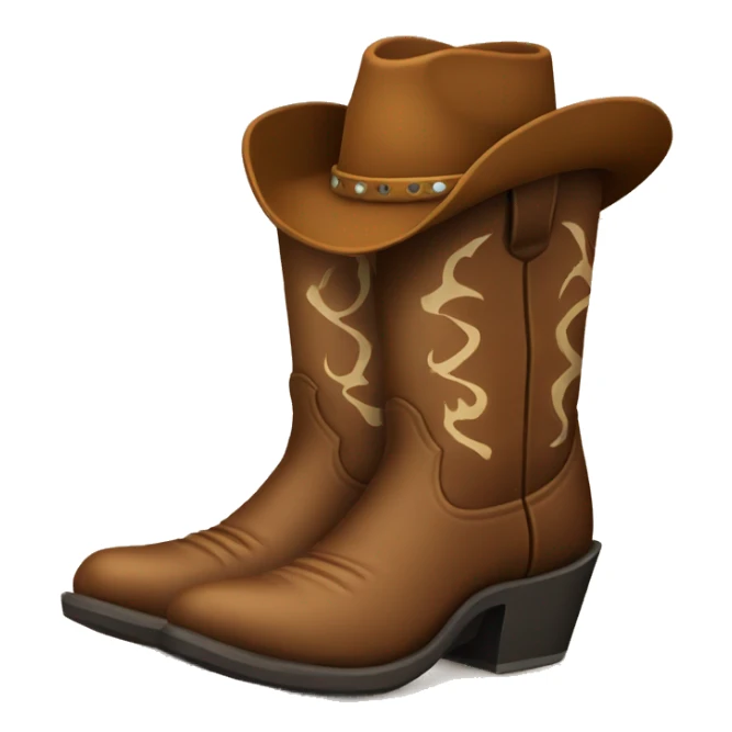 Cowboy boot sticker