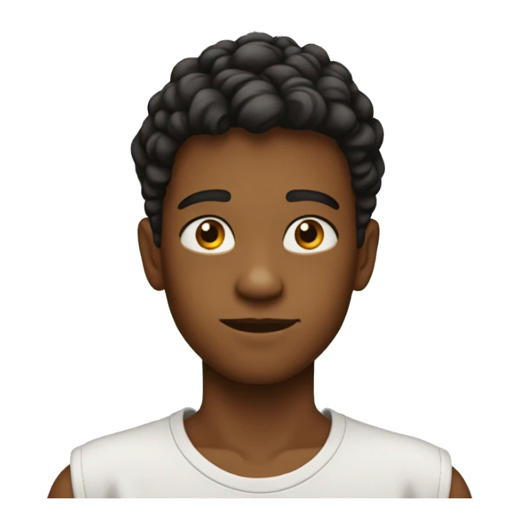 a 13year old boy, slim, tenned sticker