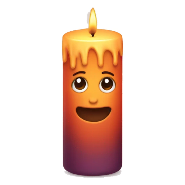 Fall candle in a cute class  sticker