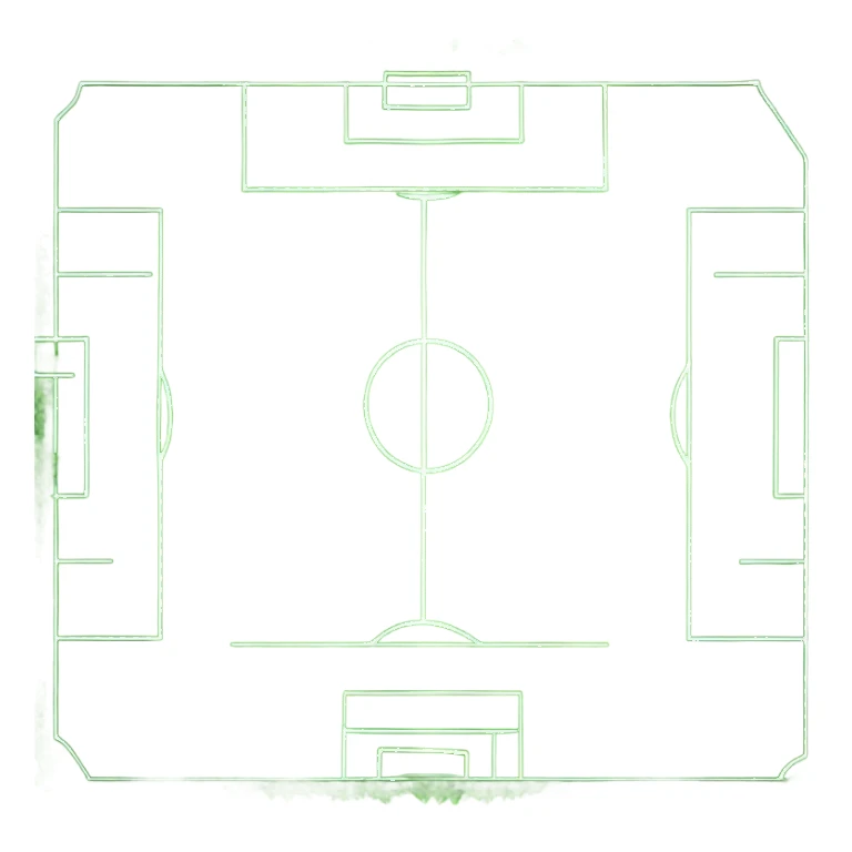 Green soccer sticker