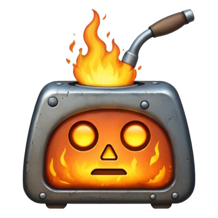 hot iron metal sticker