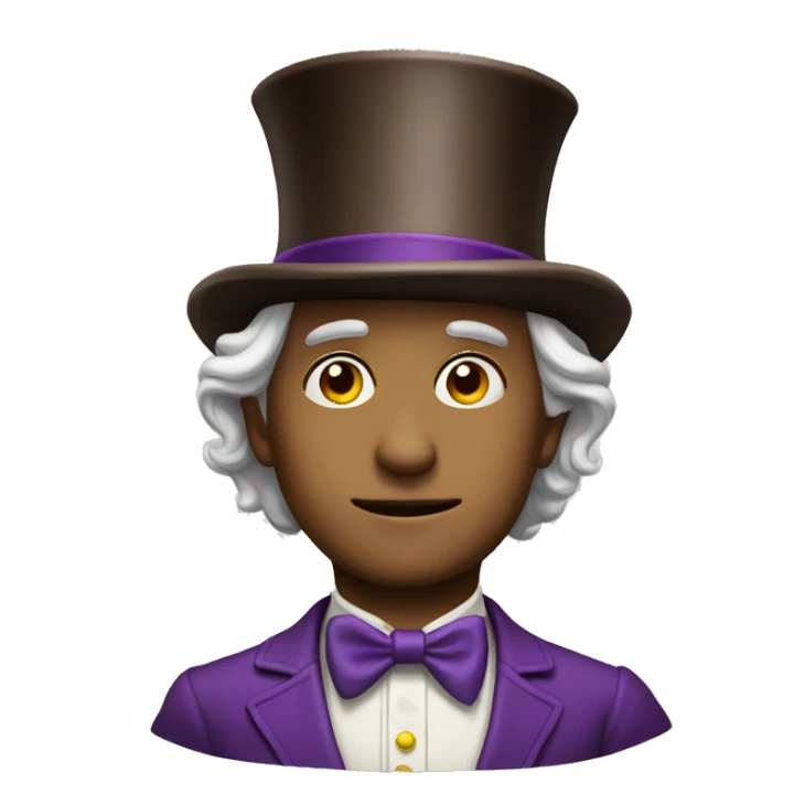 will wonka hat sticker