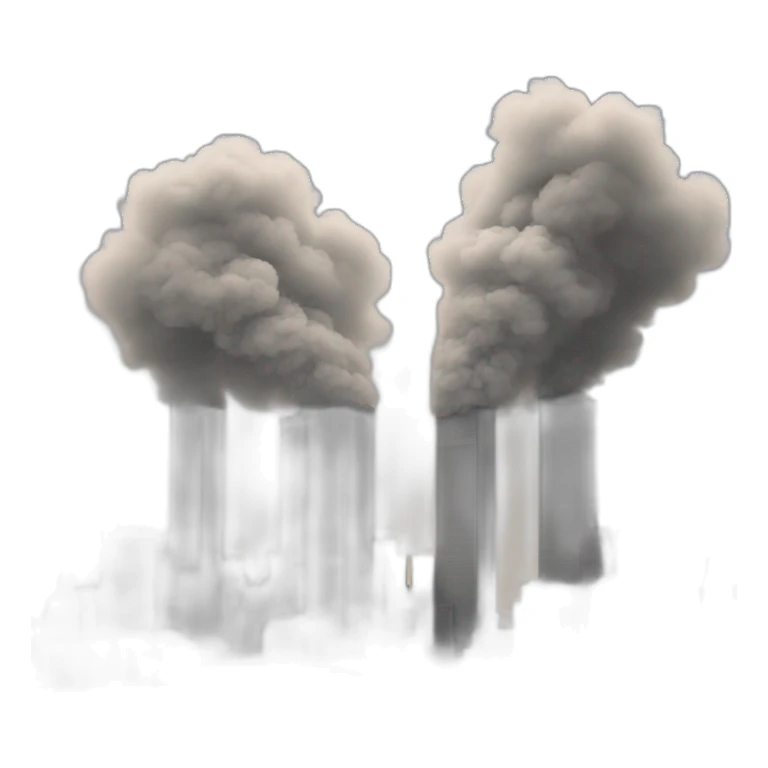 Twin Towers smoke sticker