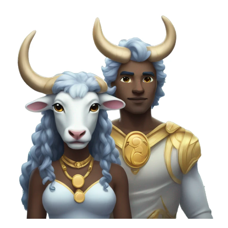 Magical Taurus and mystic moon sticker