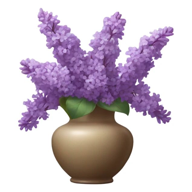 Vase with lilacs  sticker