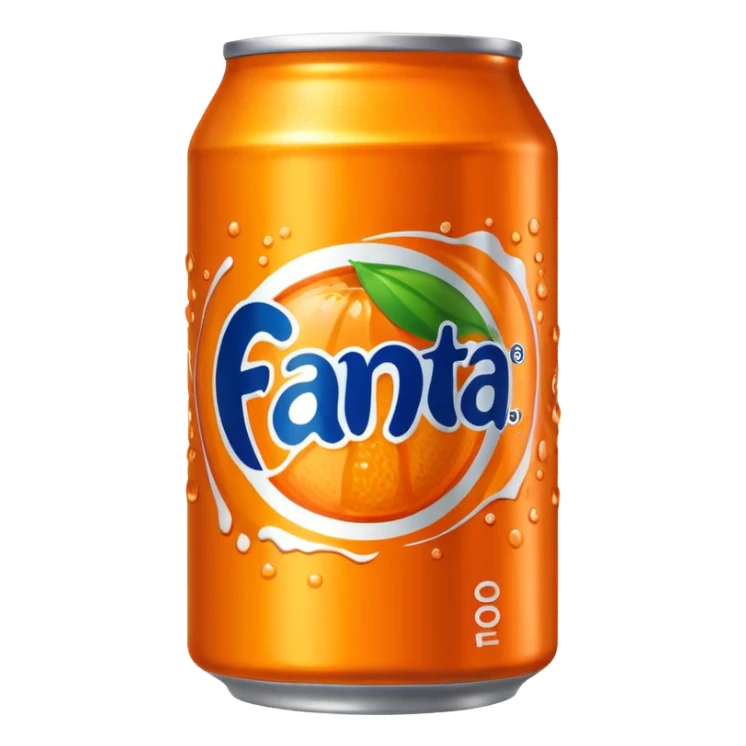 a bright orange Fenta can sticker