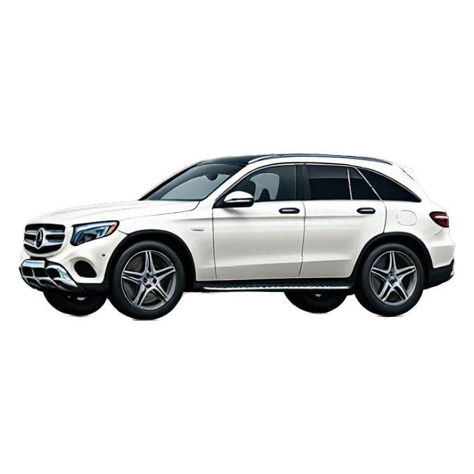 White Mercedes GLC  sticker