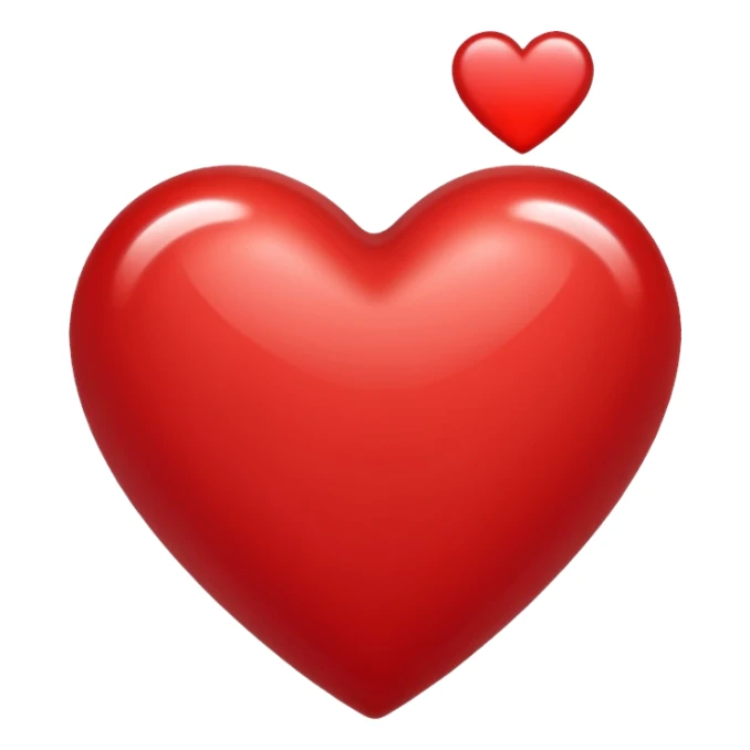 Corazón burdeo sticker