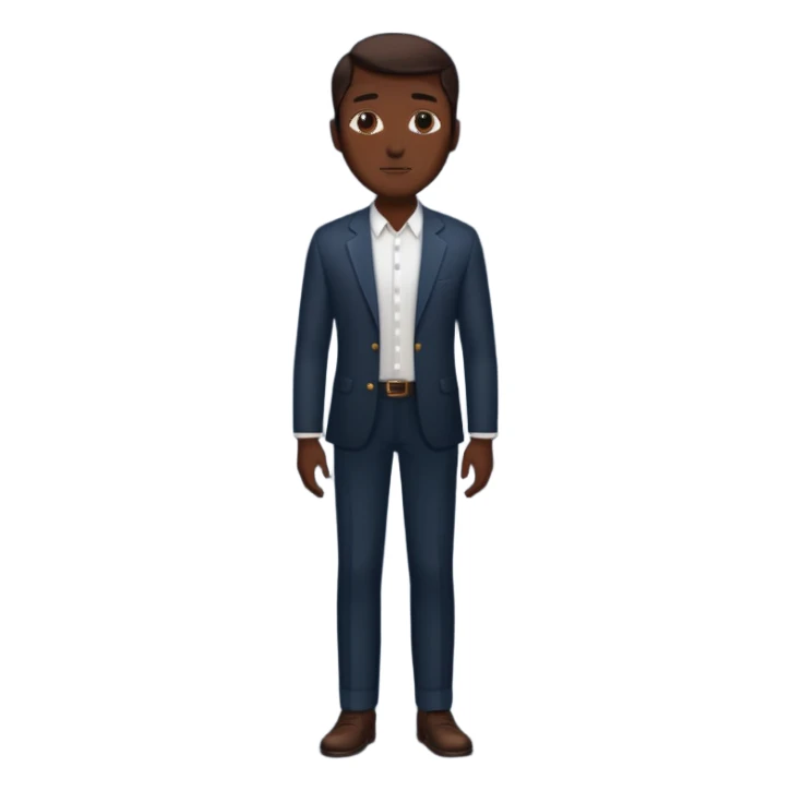 man silohuette standing sticker