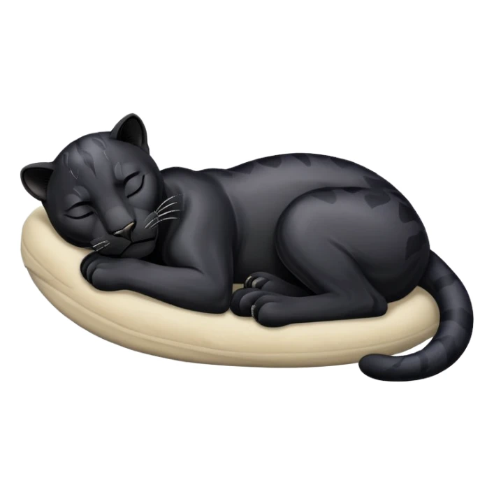 Black Panther sleeping sticker